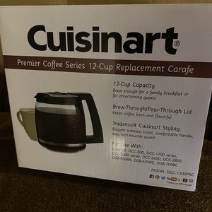 Cuisinart 12 cup replacement carafe pot.
